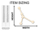 Unfinished Wood Cancer Constellation Shape - Zodiac Craft - up to 46"