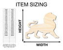 Unfinished Wood Leo Lion Shape - Zodiac Craft - up to 46"