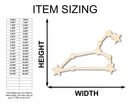 Unfinished Wood Leo Constellation Shape - Zodiac Craft - up to 46"