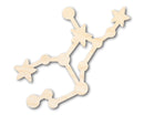 Unfinished Wood Virgo Constellation Shape - Zodiac Craft - up to 46"