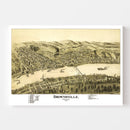 Vintage Map of Brownsville, Pennsylvania 1902