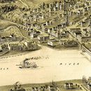 Vintage Map of Brownsville, Pennsylvania 1902