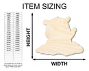 Unfinished Wood Groundhog Day Shape - Craft - up to 46" DIY