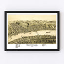 Vintage Map of Brownsville, Pennsylvania 1902