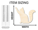 Unfinished Wood Reaching Cat Shape - Cat Craft - up to 46" DIY