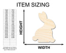 Unfinished Wood Bunny Shape - Garden Bunny Craft - up to 46" DIY