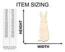 Unfinished Wood Standing Bunny Shape - Easter Spring Garden Craft - up to 46" DIY