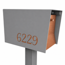 UptownBox-2.0 in TEXTURED GRAY METALLIC - Modern Mailbox