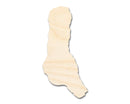 Unfinished Wood Grande Comore Island Shape - Comoros Craft - up to 46" DIY