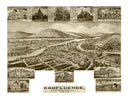 Vintage Map of Confluence, Pennsylvania 1905