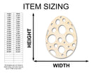 Unfinished Wood Spotted Egg Shape - Easter Craft - up to 46" DIY