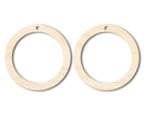 Unfinished Wood Hoop Earring Blank Pair - DIY Jewelry Craft - Available in 1" to 3"