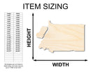 Unfinished Wood Equatorial Guinea Country Shape - Central African Craft - up to 46" DIY