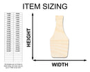 Unfinished Wood Ketchup Bottle Shape | Craft Cutout | up to 46" DIY