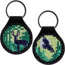 Forest Key Chain Cross-stitch kit on artificial leather FLHL-015