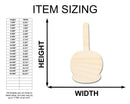 Unfinished Wood Candy Caramel Apple Shape | Craft Cutout | up to 46" DIY