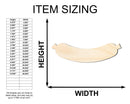 Unfinished Wood Sausage Shape | Craft Cutout | up to 46" DIY