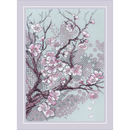 Plum Blossom Counted Cross Stitch Kit by Riolis R2298