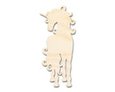 Unfinished Wood Swirly Unicorn Silhouette | DIY Mythical Craft Cutout | up to 46" DIY