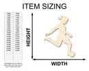 Unfinished Wood Soccer Player Silhouette | DIY Sports Craft Cutout | up to 46" DIY