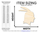 Unfinished Wood Native American Head Profile Silhouette | DIY Native American Craft Cutout | up to 46" DIY