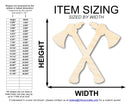 Unfinished Wood Crossed Tomahawks Shape | Native American | Craft Cutout | up to 46" DIY