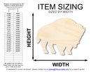 Unfinished Wood Buffalo Bison Silhouette | DIY Native American Craft Cutout | up to 46" DIY