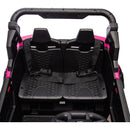 24V Two-Seater Kids Ride On UTV W/Parents Remote Control,Four-Wheel Suspension,Slow Start,Large wheel design,Anti-collision bar,Storage space,Music,USB,Bluetooth,Volume control,LED lights for Kids 3+.