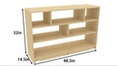 Montessori Classroom Shelf - 4' x 32" - Open Back
