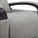 Fabric Power Swivel Glider Rocker Recliner Chair Light Grey