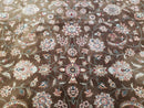 Vintage Pak-Persian Area Rug 9x12, Wool Hand-Knotted Spice Brown & Ivory Traditional Fine Oriental Carpet, Pakistani Carpet, 9 x 12 Fine Rug