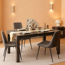 63 Inch Wood Dining Table For 4 To 6 People Grey Ideal For Dining Room