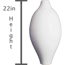 22in Amphora Ceramic Vase