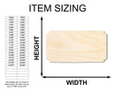 Unfinished Wood Admission Ticket Shape | Faire Ticket Silhouette | Craft Cutout | up to 46" DIY