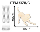 Unfinished Wood Play Bow Dog Silhouette | DIY Dog Craft Cutout | up to 46" DIY