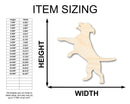 Unfinished Wood Playful Dog Silhouette | DIY Dog Craft Cutout | up to 46" DIY