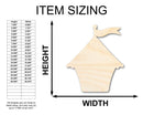 Unfinished Wood Fair Booth Shape | Amusement Park | Craft Cutout | up to 46" DIY