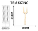 Unfinished Wood BBQ Fork Shape | Craft Cutout | up to 46" DIY