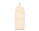 Unfinished Wood Condiment Bottle Shape | Craft Cutout | up to 46" DIY