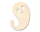 Unfinished Wood Ghost Shape | Craft Cutout | up to 46" DIY