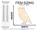 Unfinished Wood Spooky Owl Shape | Craft Cutout | up to 46" DIY