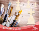 Unfinished Wood Tombstone Cross Shape | Craft Cutout | up to 46" DIY