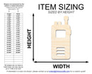 Unfinished Wood Walkie Talkie Shape | Craft Cutout | up to 46" DIY