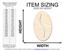 Unfinished Coffee Bean Shape | Craft Cutout | up to 46" DIY