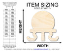 Unfinished Crystal Ball Shape | Craft Cutout | up to 46" DIY