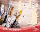 Unfinished Wood Standing Groundhog Shape | Groundhog Day | DIY Craft Cutout | up to 46" DIY