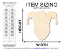 Unfinished Wood Jester Head Shape | Mardi Gras | DIY Craft Cutout | up to 46" DIY