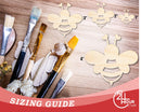Unfinished Heart Bee Shape | DIY Craft Cutout | up to 46" DIY