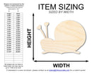 Unfinished Heart Snail Shape | DIY Craft Cutout | up to 46" DIY