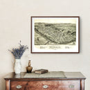 Vintage Map of Monaca, Pennsylvania 1900